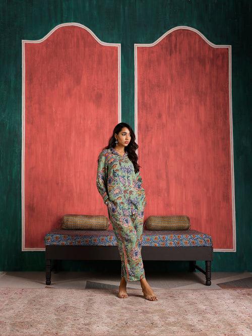 Gulmohar Shirt and Pant Co-Ord Set