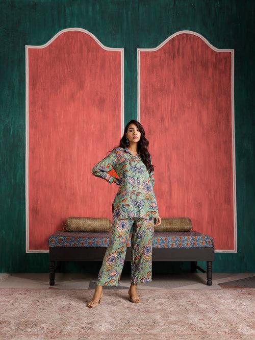 Gulmohar Shirt and Pant Co-Ord Set