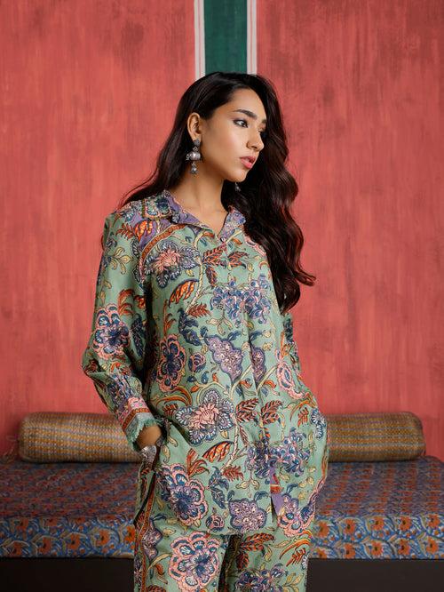 Gulmohar Shirt and Pant Co-Ord Set