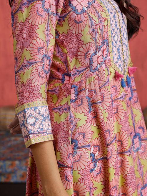 Laila Anarkali Kurta with Pant and Dupatta