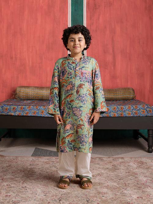 Gulmohar Boys Kurta Set