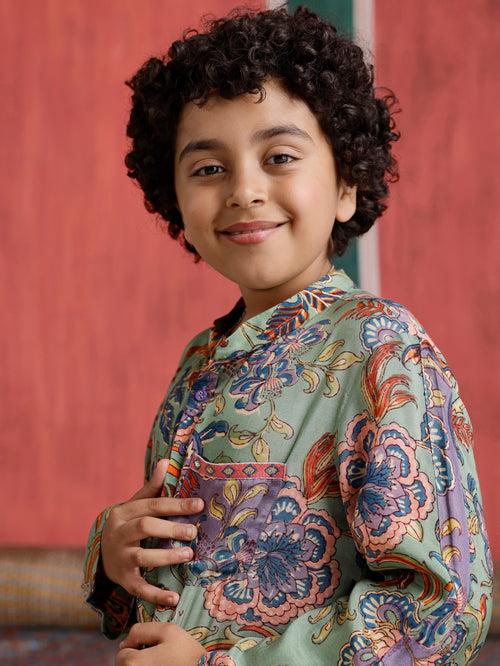 Gulmohar Boys Kurta Set