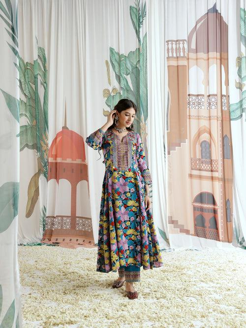 Jasmine Anarkali Kurta with Pant and Dupatta