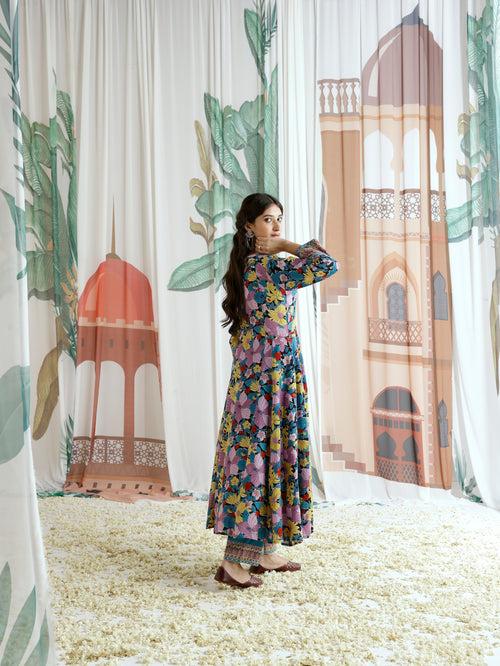 Jasmine Anarkali Kurta with Pant and Dupatta