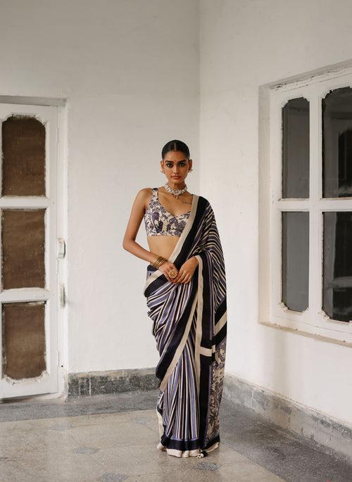 Grey Machan Saree