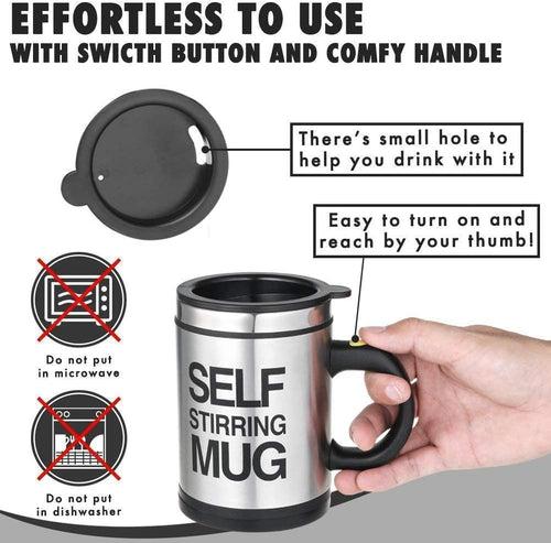 Mug-Automatic Electric Coffee Maker Self Stirring Mug