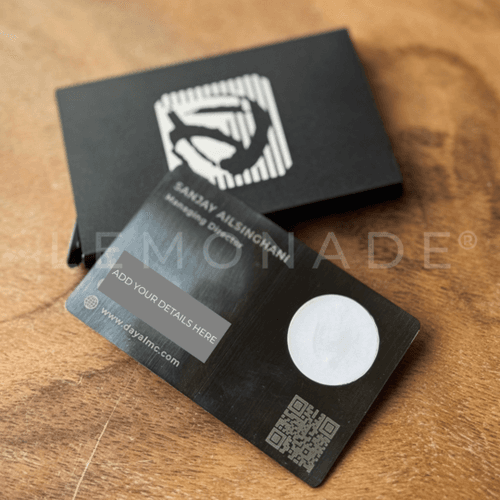 Personalized - Metal NFC Business Card | With Metal Card Holder