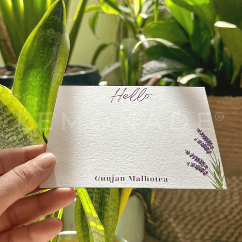 Personalized - Notecards - Lavender