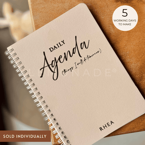 Personalized - Spiral Notebook - Daily Agenda