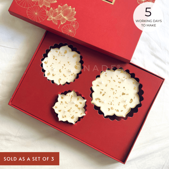 Floral Urli - Festive Candle Gift Box - Set of 3