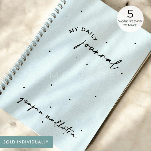 Personalized - Spiral NoteBook - My Daily Journal