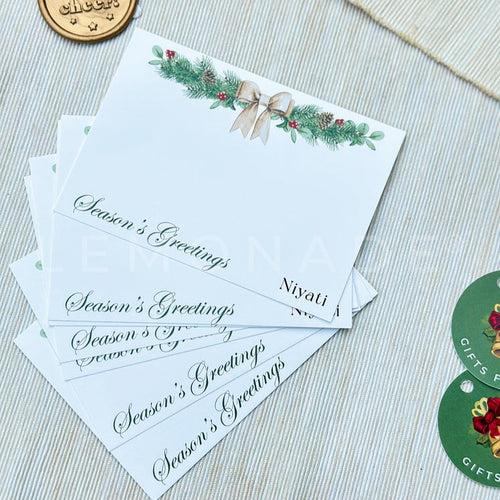 Personalized - Notecards - Season's Greetings