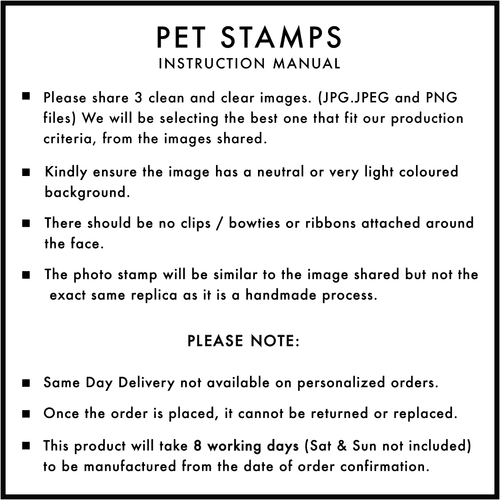 Personalized - Self Ink Pet Stamp