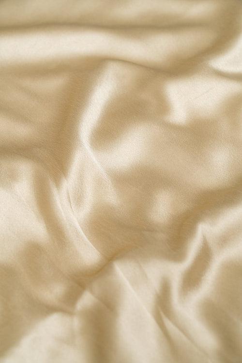 Light Beige Dyed Satin