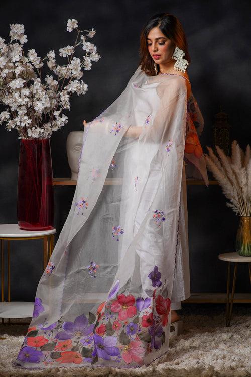 Gulbahaar Handpainted Dupatta