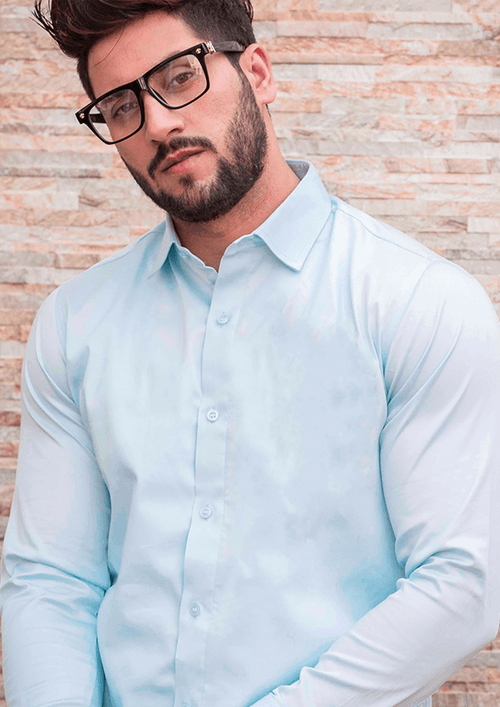 Light Blue Plain shirt