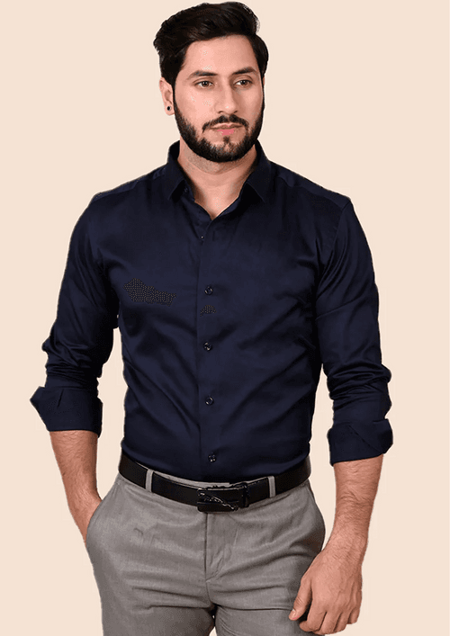 Navy Blue Plain shirt