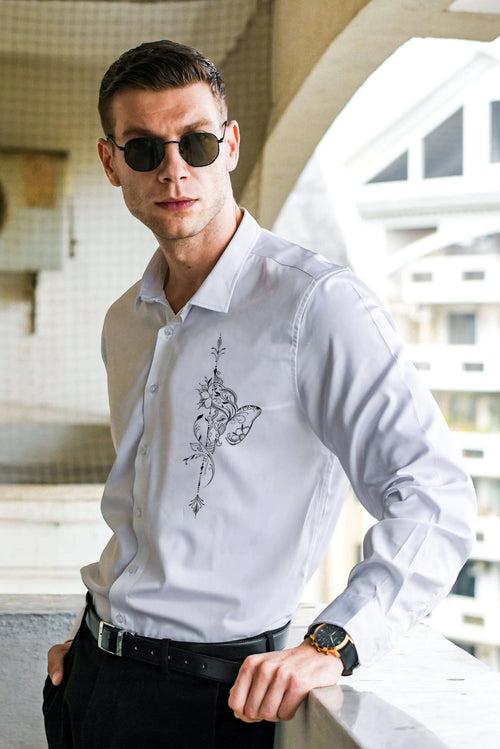 Geometric Ganesh Handpainted Shirt