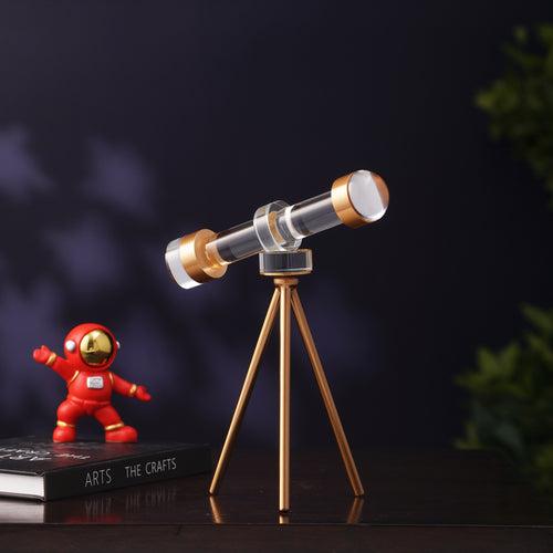 Prism Skywatcher - Metal & Crystal Telescope Table Showpiece