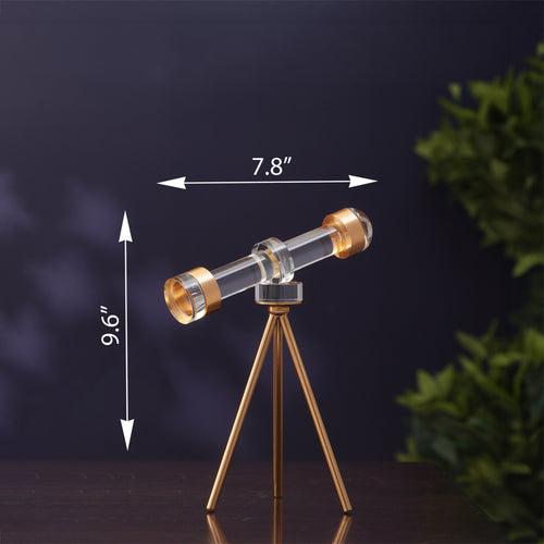 Prism Skywatcher - Metal & Crystal Telescope Table Showpiece