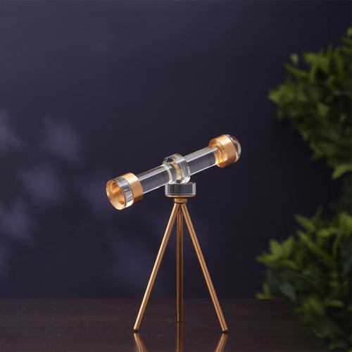 Prism Skywatcher - Metal & Crystal Telescope Table Showpiece