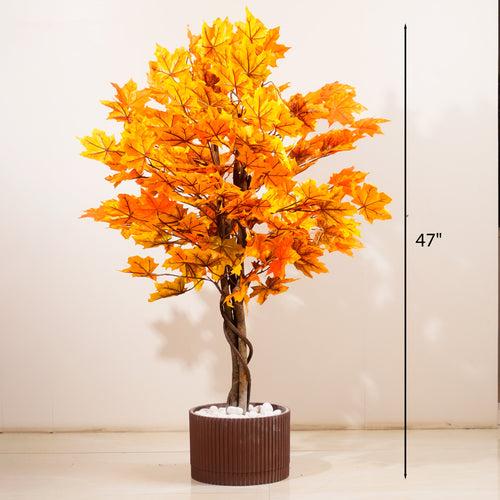 Maple Majesty - 4 Feet Tall Artificial Autumn Maple Plant