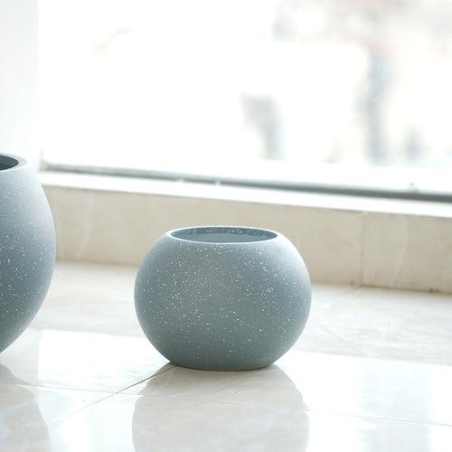 Pebbles - Grey Plant Pots (Set of 4)