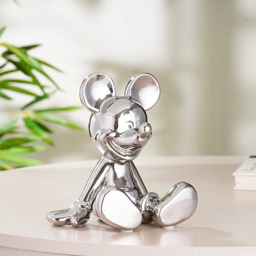 Glimpses of Innocence : Ceramic Mickey Mouse Table Showpiece - Silver