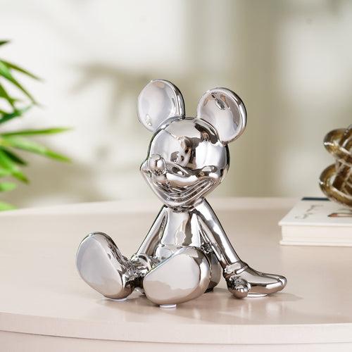 Glimpses of Innocence : Ceramic Mickey Mouse Table Showpiece - Silver