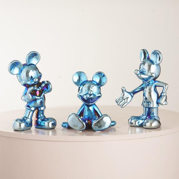 Glimpses of Innocence : Ceramic Mickey Mouse Table Showpiece - Electric Blue