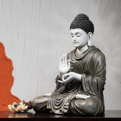 Serene Blessing - Hand Painted Buddha Statue - Style 3 - 1.6 Feet