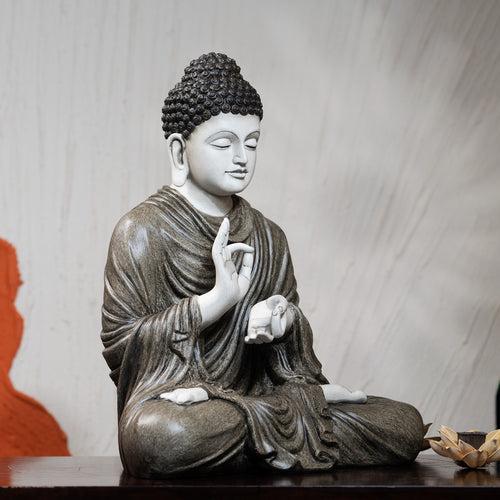 Serene Blessing - Hand Painted Buddha Statue - Style 3 - 1.6 Feet