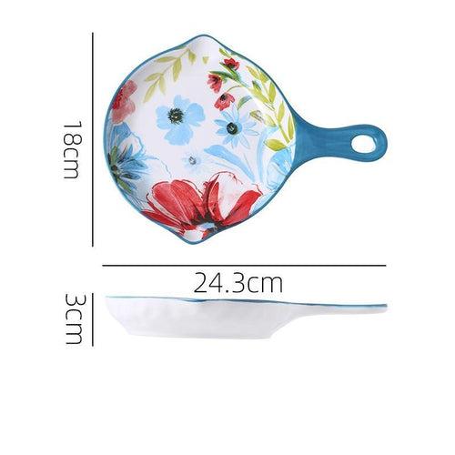 Nordic Fine Platter with Single Handle [Single]