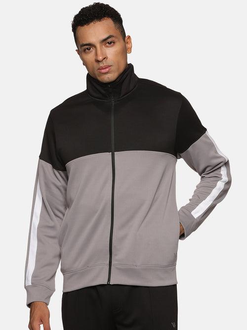 VS by Sehwag Poly Cotton PC Jacket for Men Grey