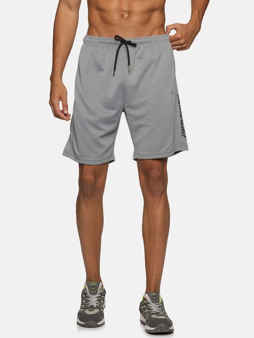 VS by Sehwag Poly Cotton PC Shorts for Men Light grey