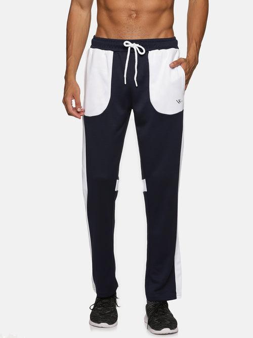 VS by Sehwag Poly Cotton PC Trackpant for Men Navy blue