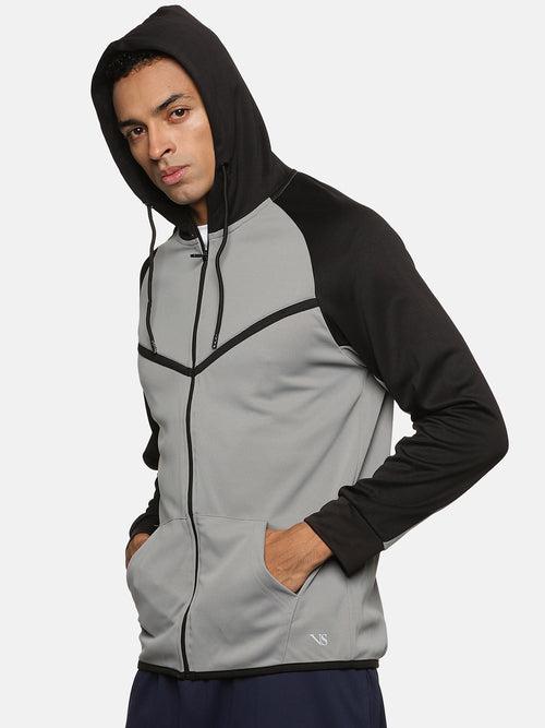 VS by Sehwag Poly Cotton PC Jacket for Men Grey