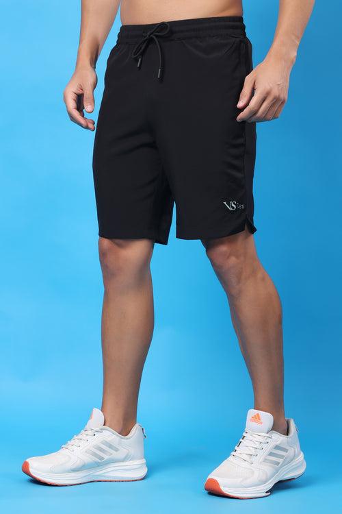 VS by Virender Sehwag Men's NS Lycra Sports Shorts - Premium Quality Activewear Shorts