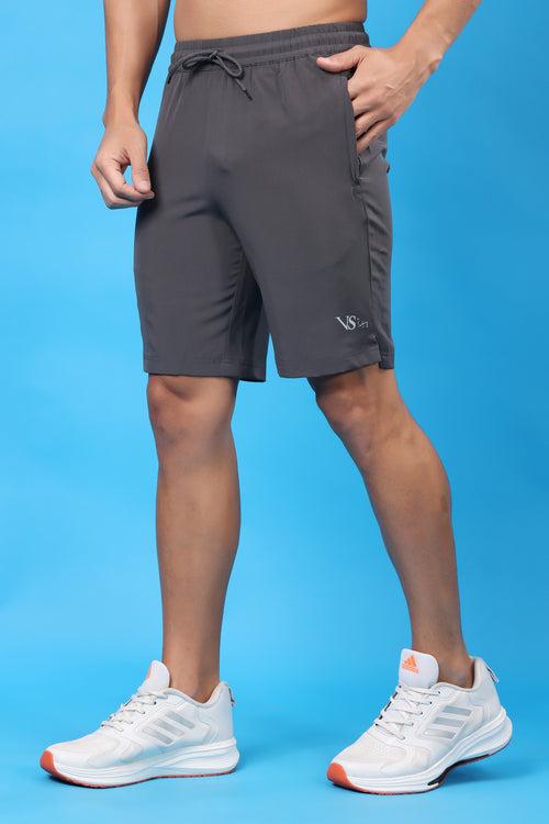 VS by Virender Sehwag Men's NS Lycra Sports Shorts - Premium Quality Activewear Shorts