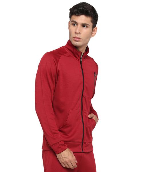 VS RIBSTER MAROON JACKET FOR MEN