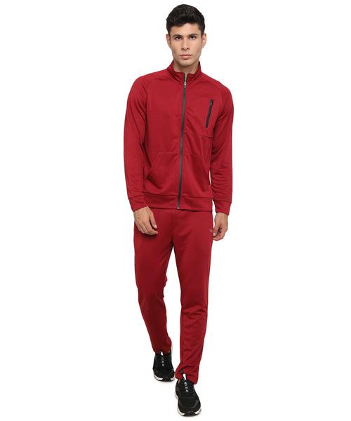 VS RIBSTER MAROON JACKET FOR MEN