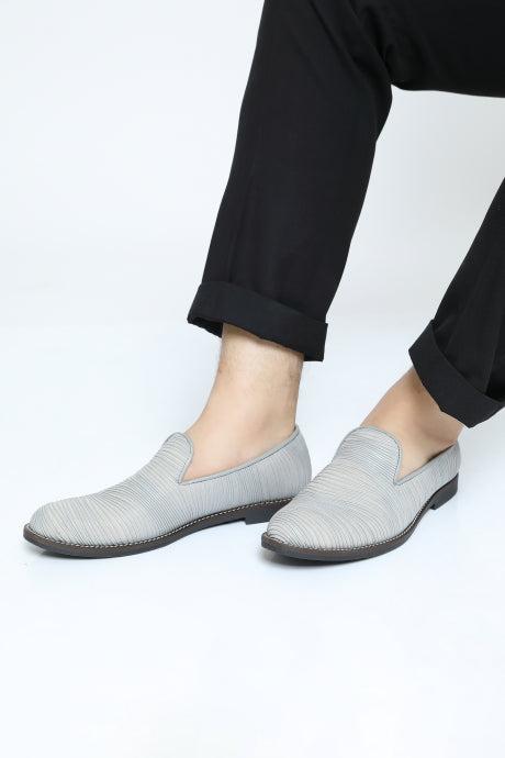 Metallic Cord Wave Loafers