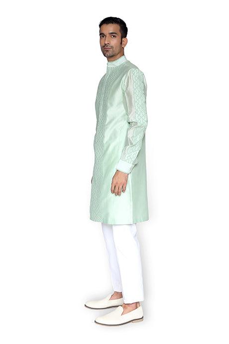 Kurta With Chiffon Cord Texture