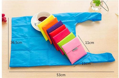 Portable Shopping Bag Folding Storage Bag (Random Color)