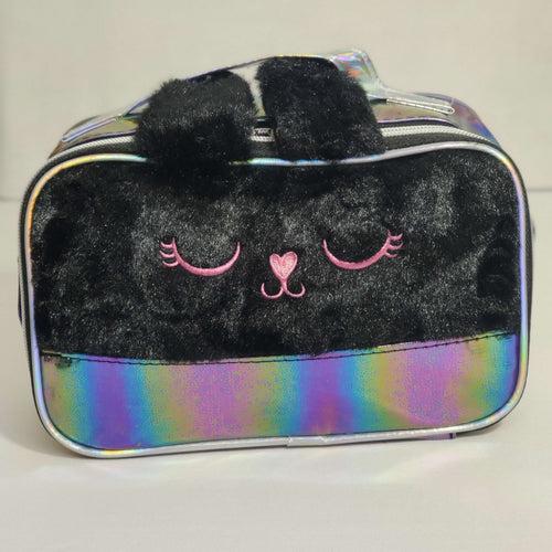 DecorADDA Kitty Fur Top Cosmetic Organizer Bag