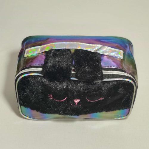 DecorADDA Kitty Fur Top Cosmetic Organizer Bag