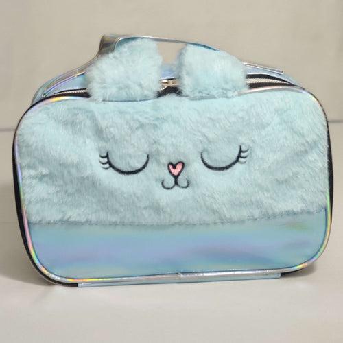 DecorADDA Kitty Fur Top Cosmetic Organizer Bag