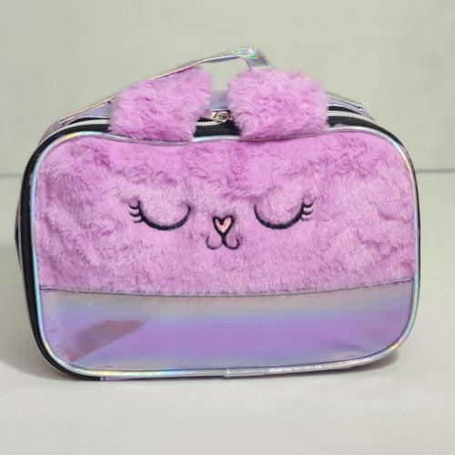 DecorADDA Kitty Fur Top Cosmetic Organizer Bag