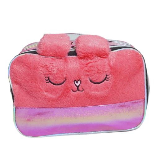 DecorADDA Kitty Fur Top Cosmetic Organizer Bag