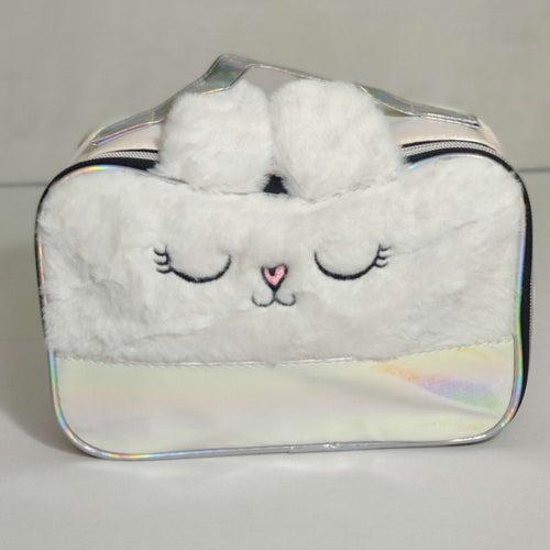 DecorADDA Kitty Fur Top Cosmetic Organizer Bag